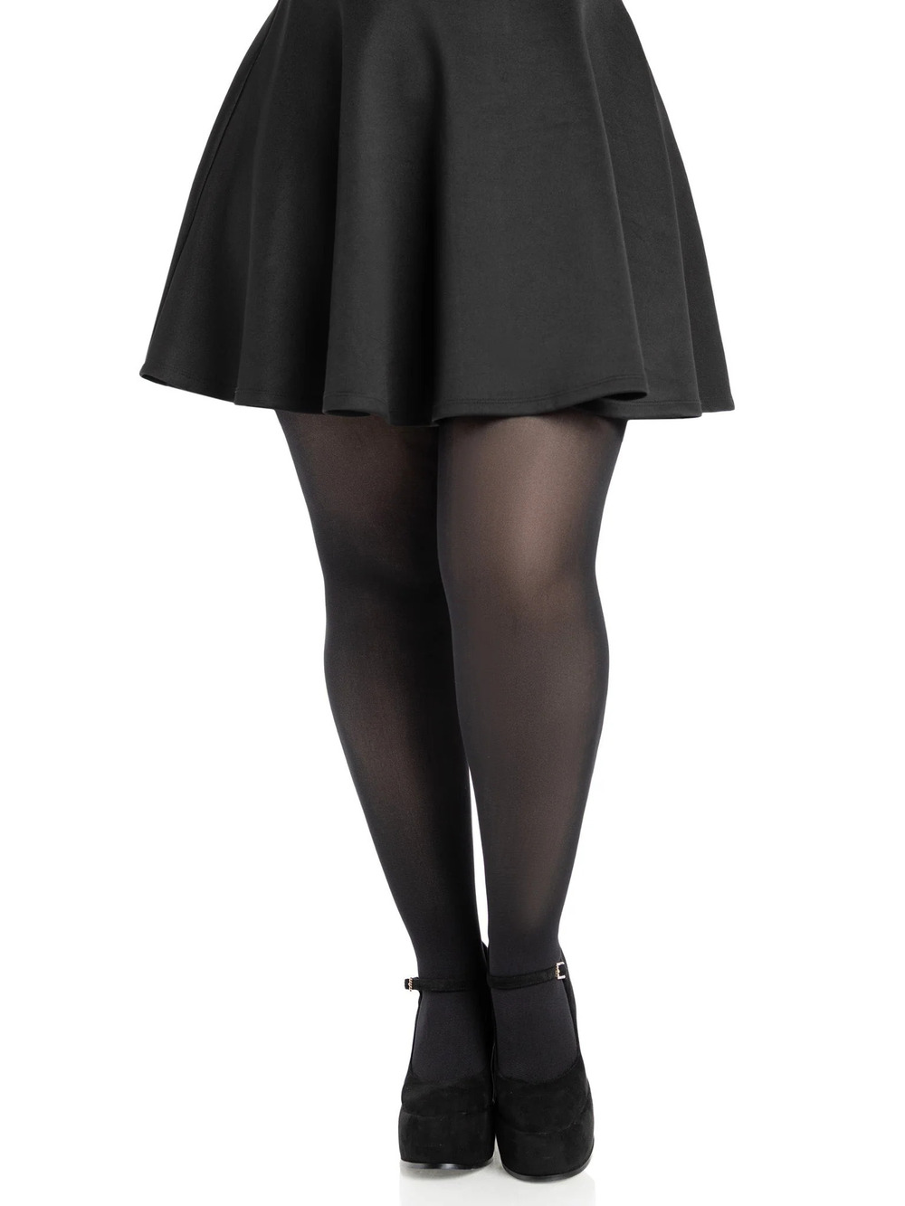 Leg Avenue - Molli Nylon Spandex Women's Tights - BLACK